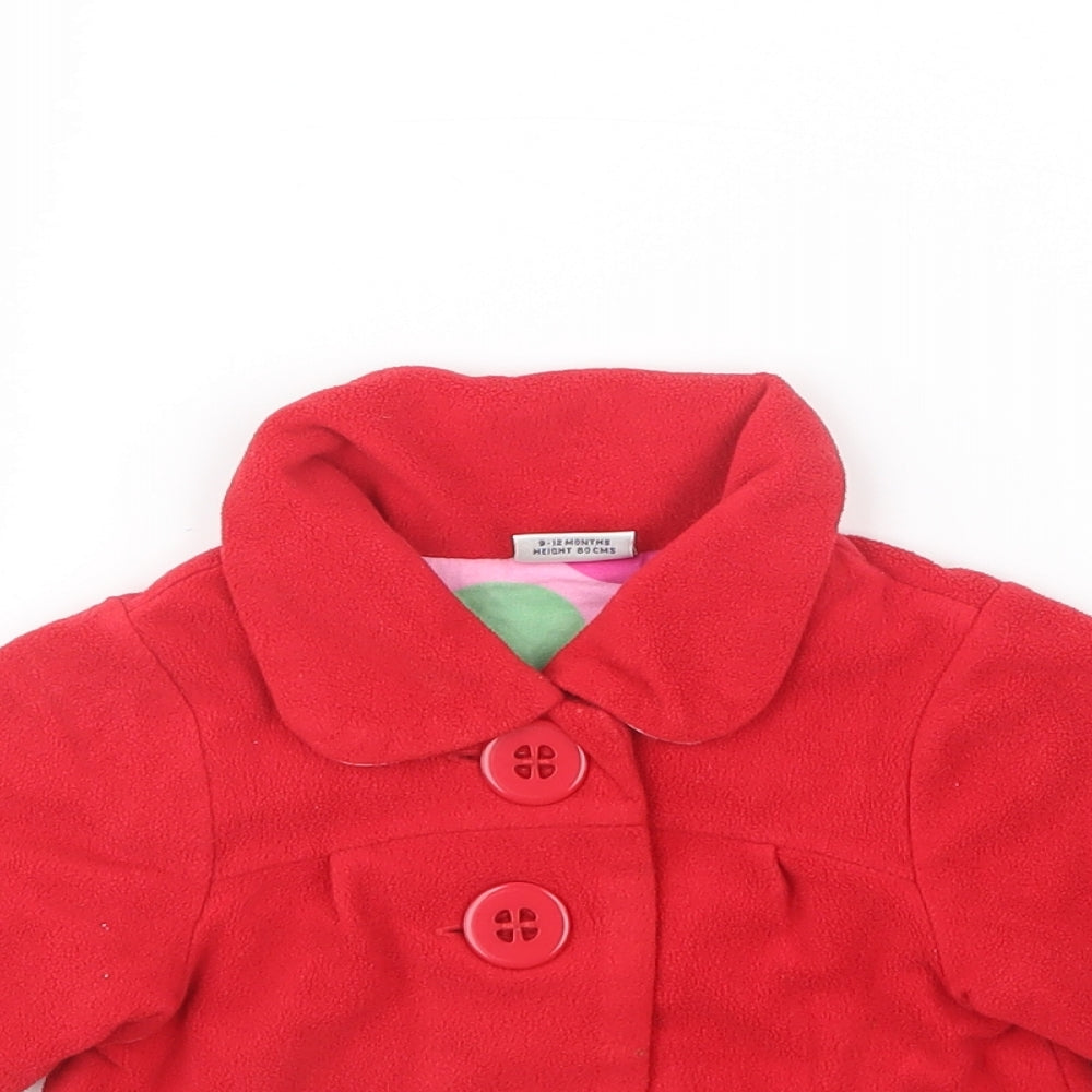 NEXT Girls Red   Jacket Coat Size 9-12 Months