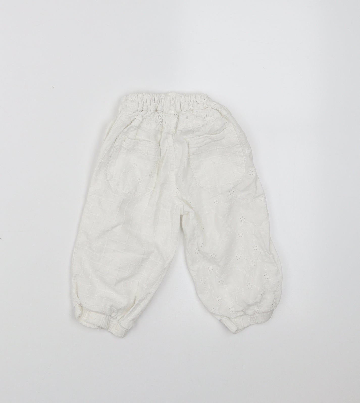 NEXT Girls White Floral   Trousers Size 2-3 Years