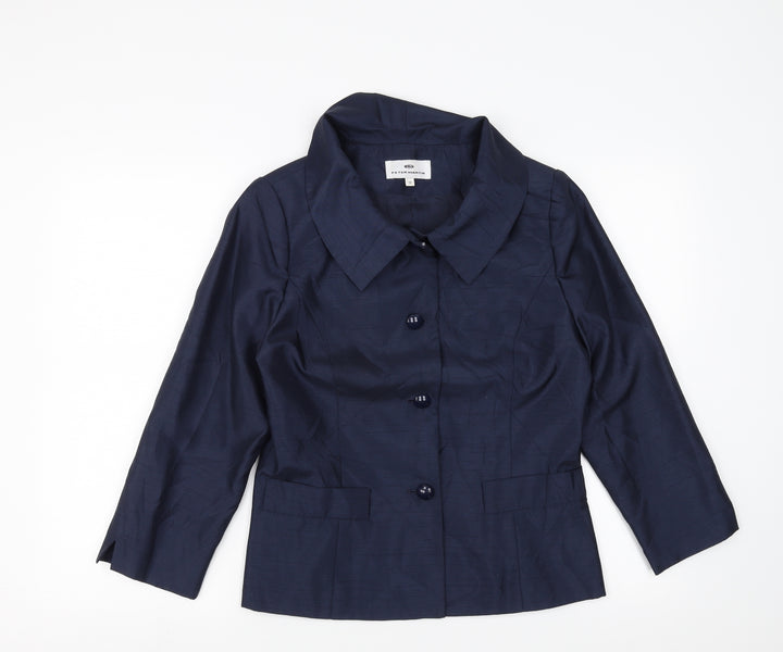 peter martin Womens Blue   Jacket Suit Jacket Size 12