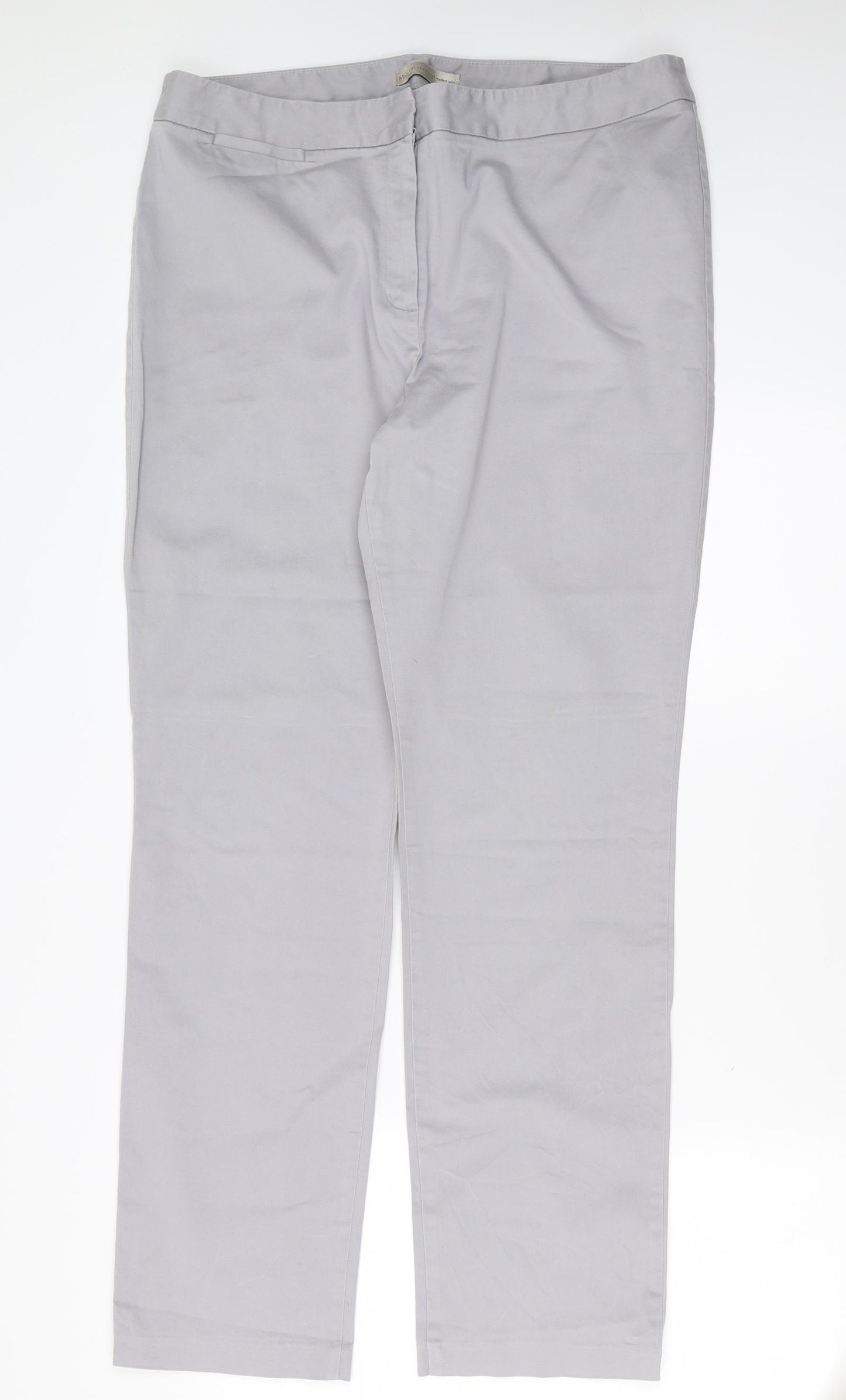 Marks and Spencer Womens Grey   Trousers  Size 16 L30 in