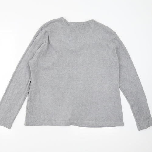 Cotton Traders Womens Grey   Cardigan Jumper Size 18