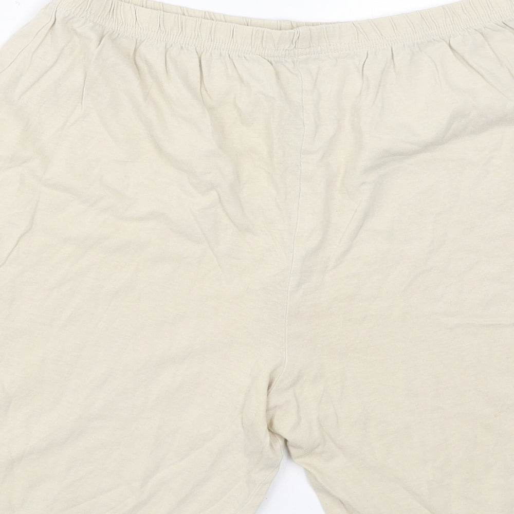 Matalan Boys Beige Solid   Sleep Shorts Size 12-13 Years