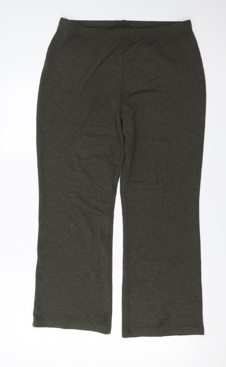 St michael Womens Green   Trousers  Size 18 L27 in