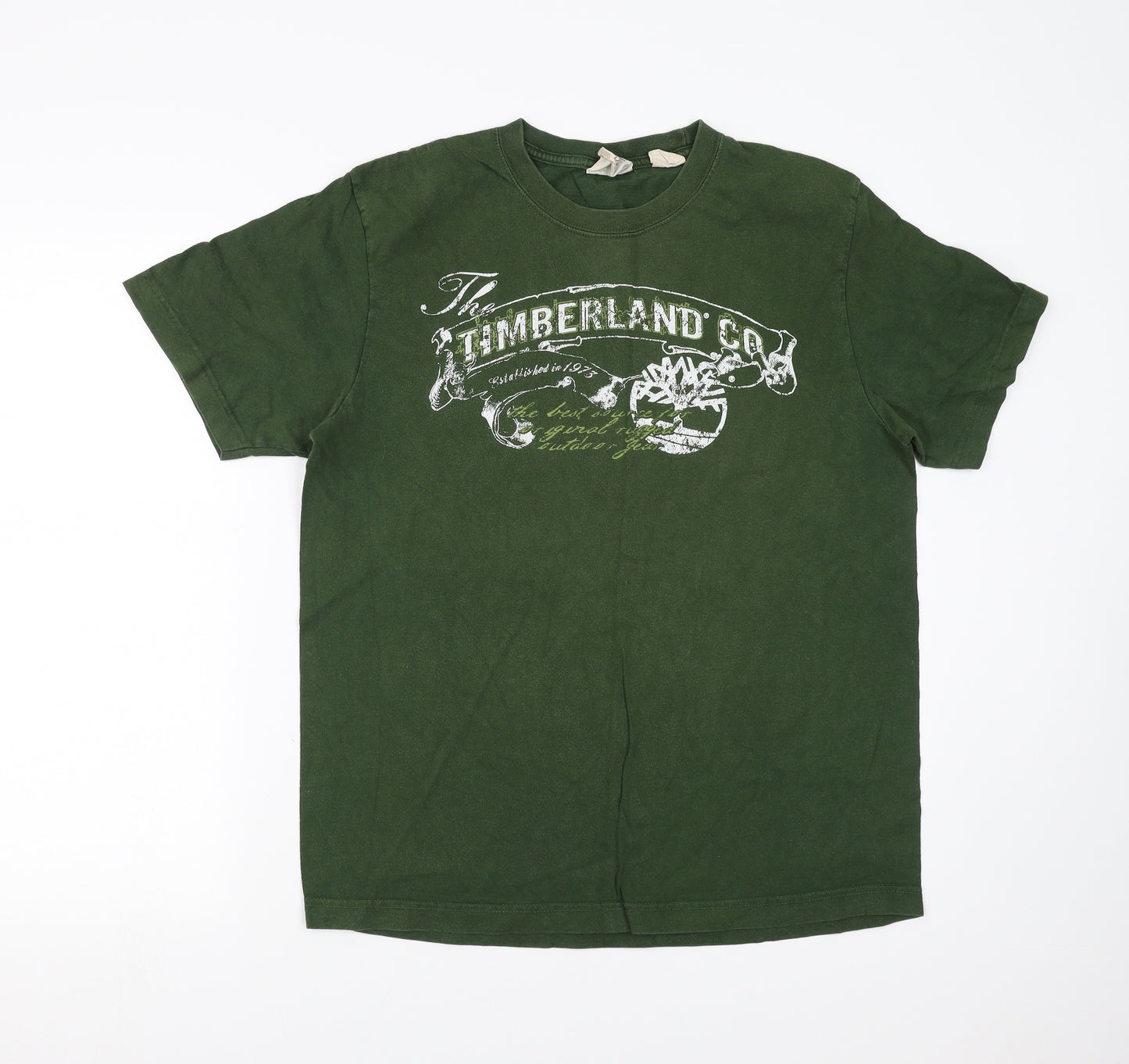 Timberland Mens Green    T-Shirt Size L