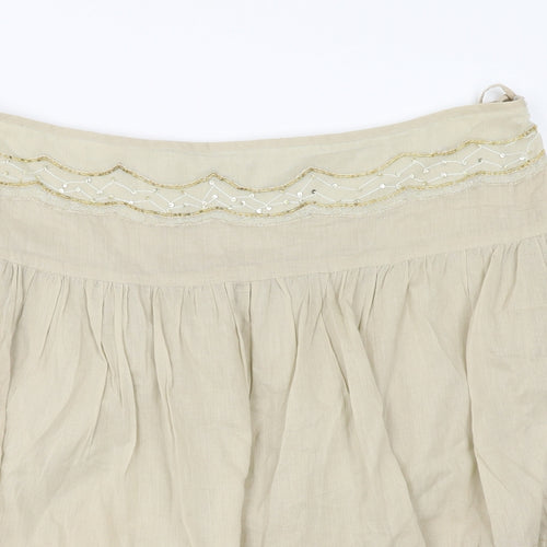 Mk one Womens Beige   A-Line Skirt Size 14  - Sequin