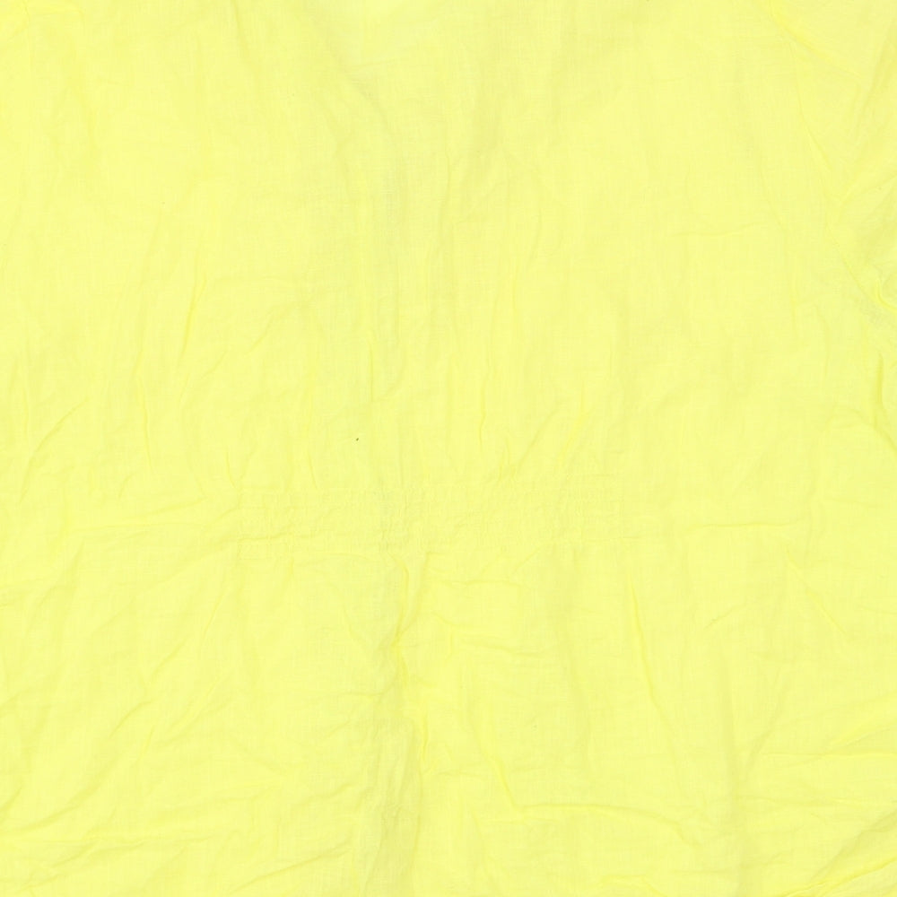 Richard Malcolm Womens Yellow   Basic Blouse Size 2XL