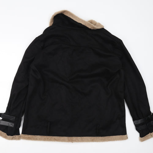 Preworn Womens Black   Jacket  Size 4XL  - 5XL fleece lined