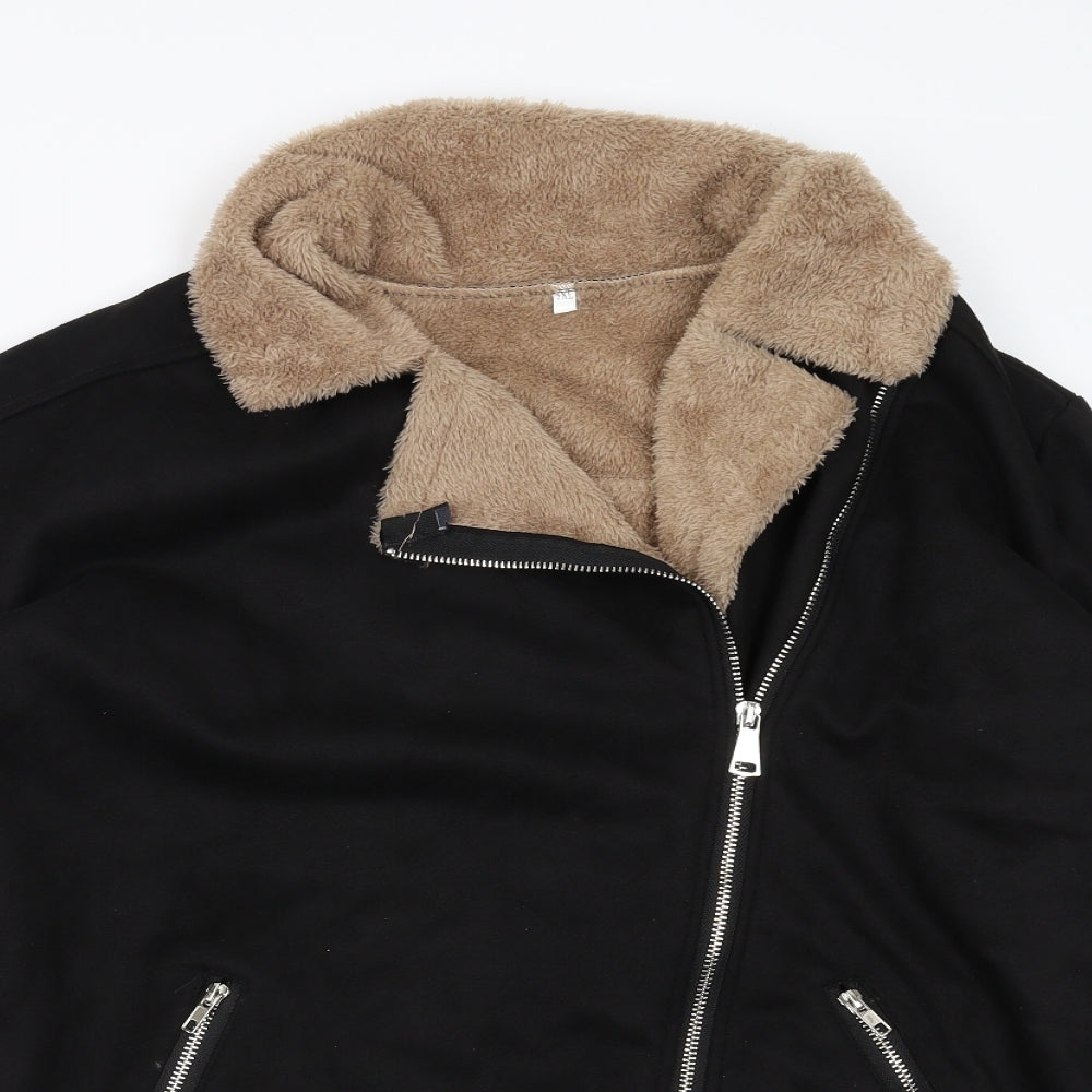 Preworn Womens Black   Jacket  Size 4XL  - 5XL fleece lined