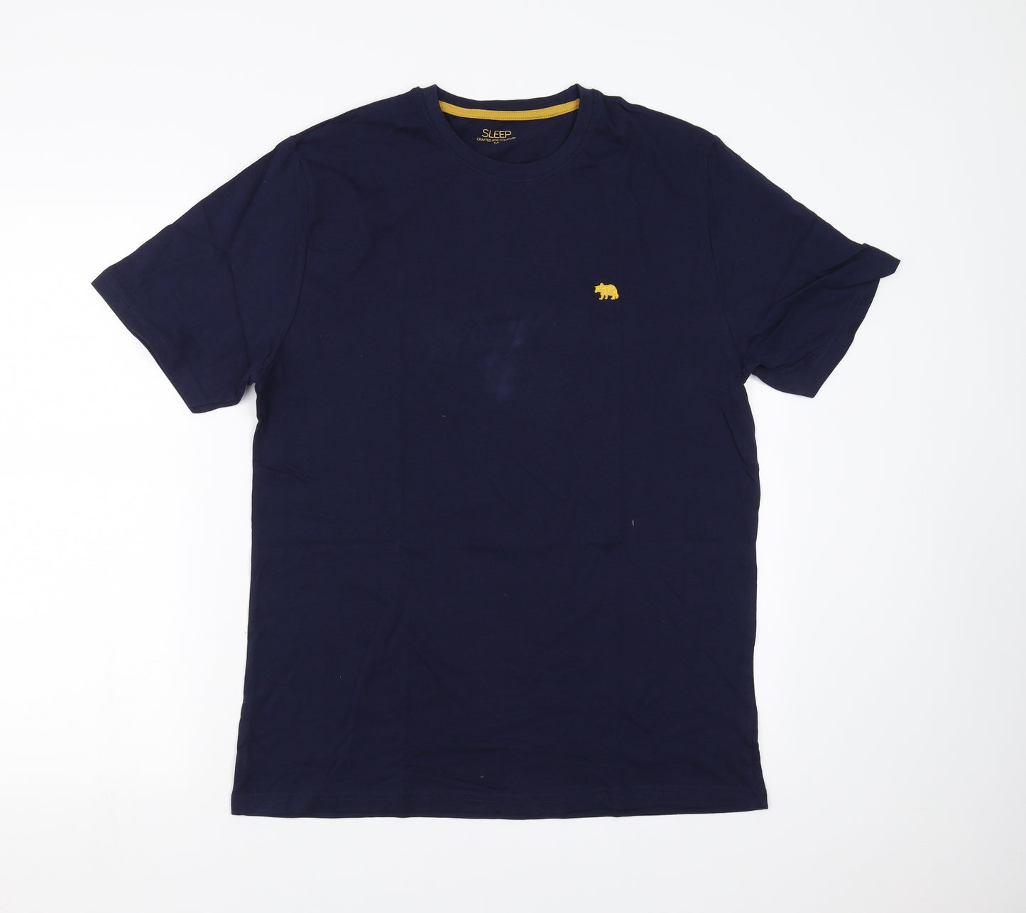 Matalan Mens Blue Solid   Pyjama Top Size M