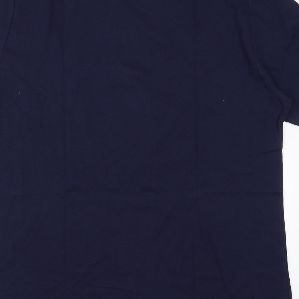 Matalan Mens Blue Solid   Pyjama Top Size M