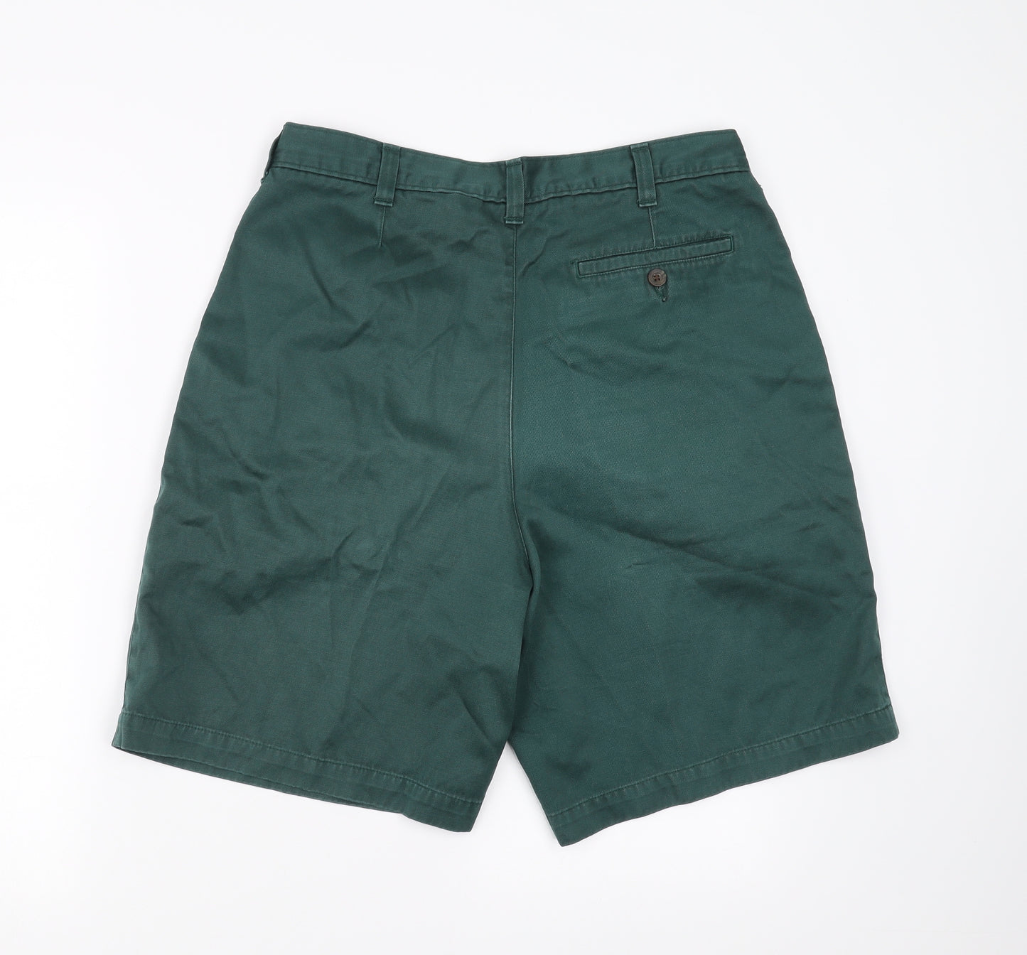 Marks and Spencer Mens Green   Chino Shorts Size 34 in