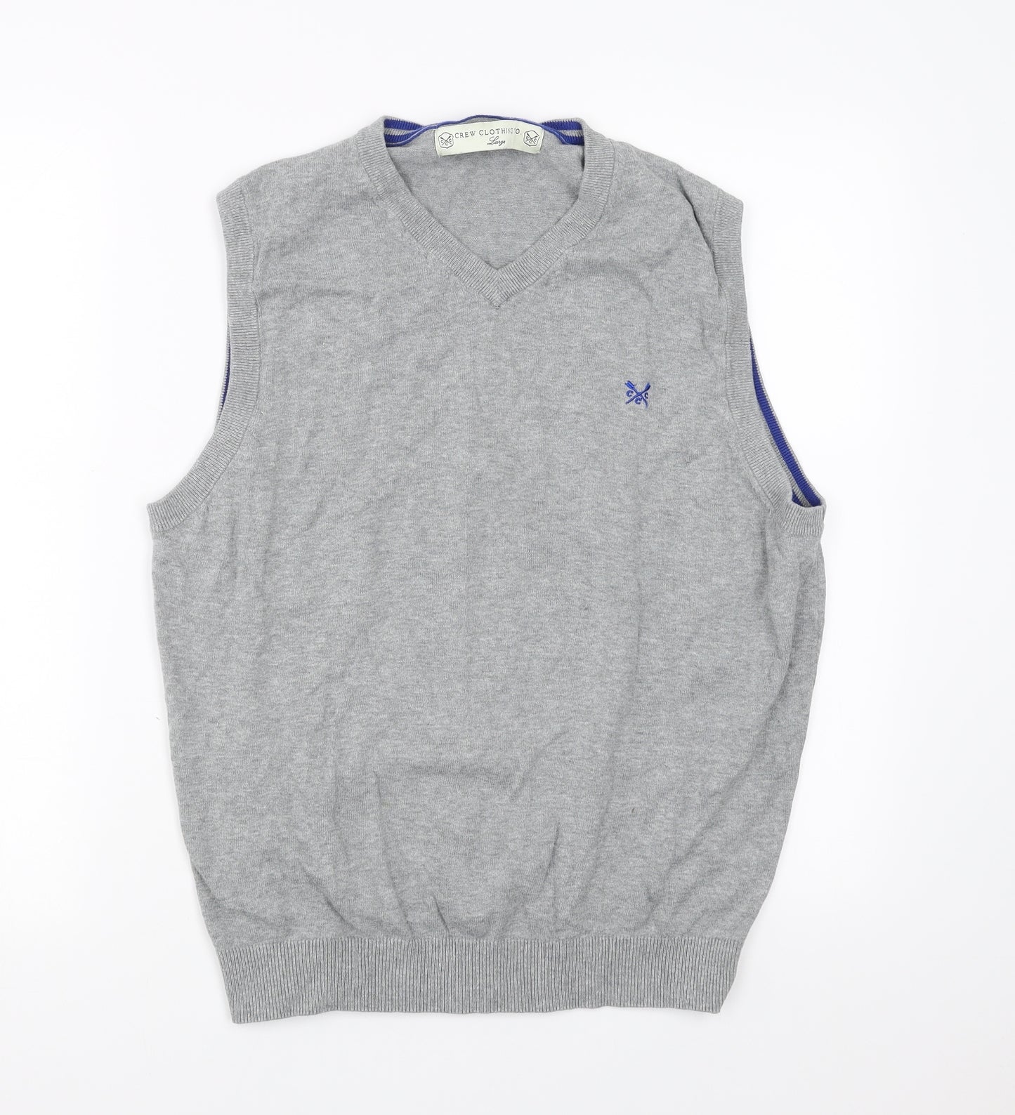 Crew Clothing Mens Grey   Pullover Jumper Size L