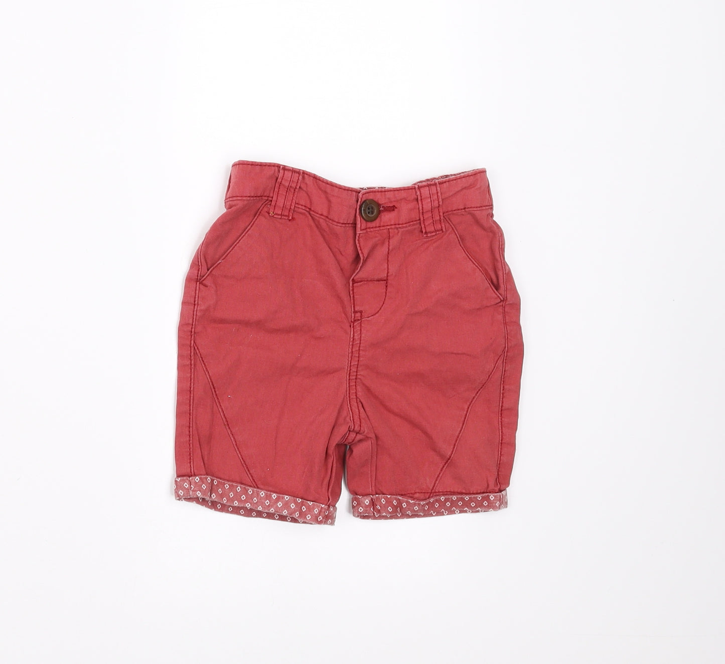 M&Co Boys Red   Cropped Trousers Size 12-18 Months  - shorts
