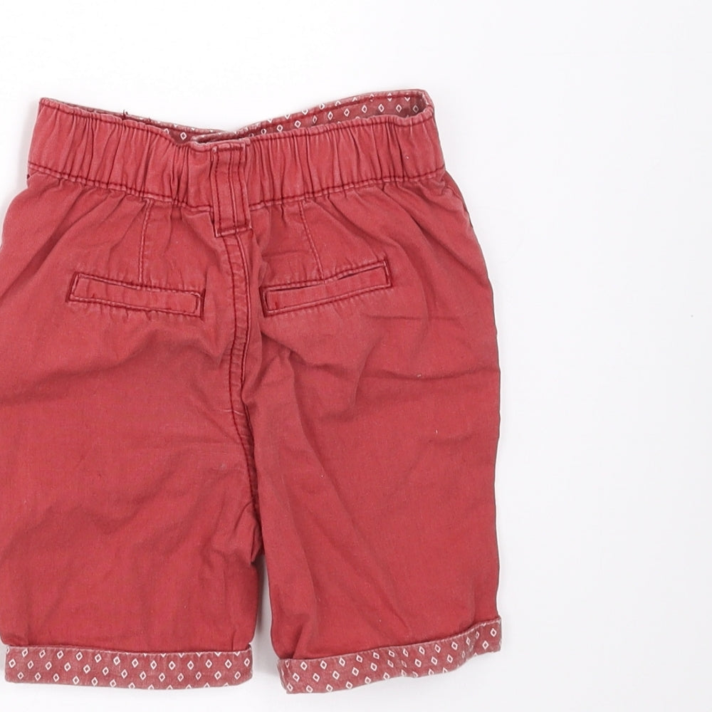 M&Co Boys Red   Cropped Trousers Size 12-18 Months  - shorts