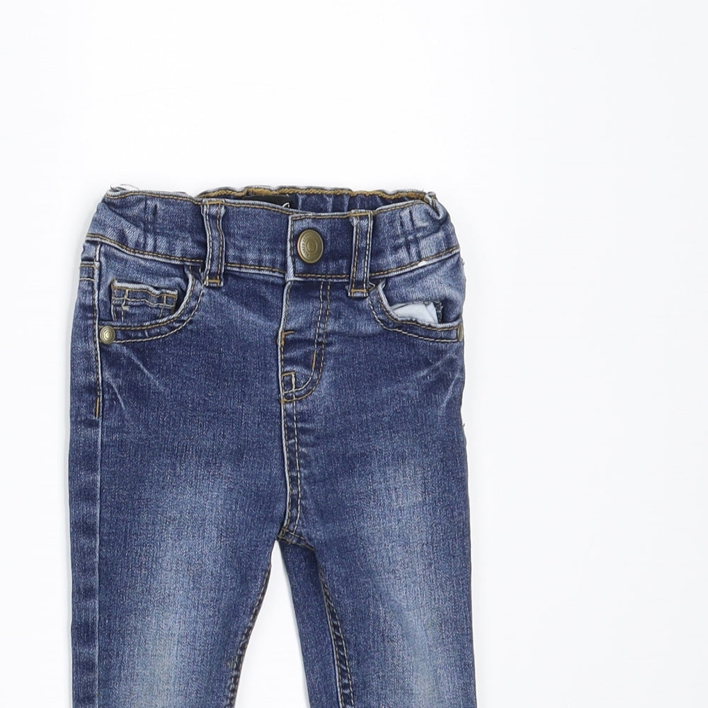Primark Boys Blue  Denim  Jeans Size 9-12 Months