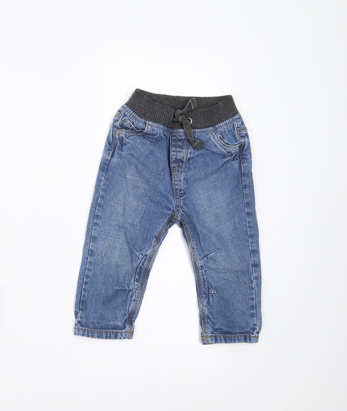 Sainsburys Boys Blue  Denim Jogger Jeans Size 12-18 Months