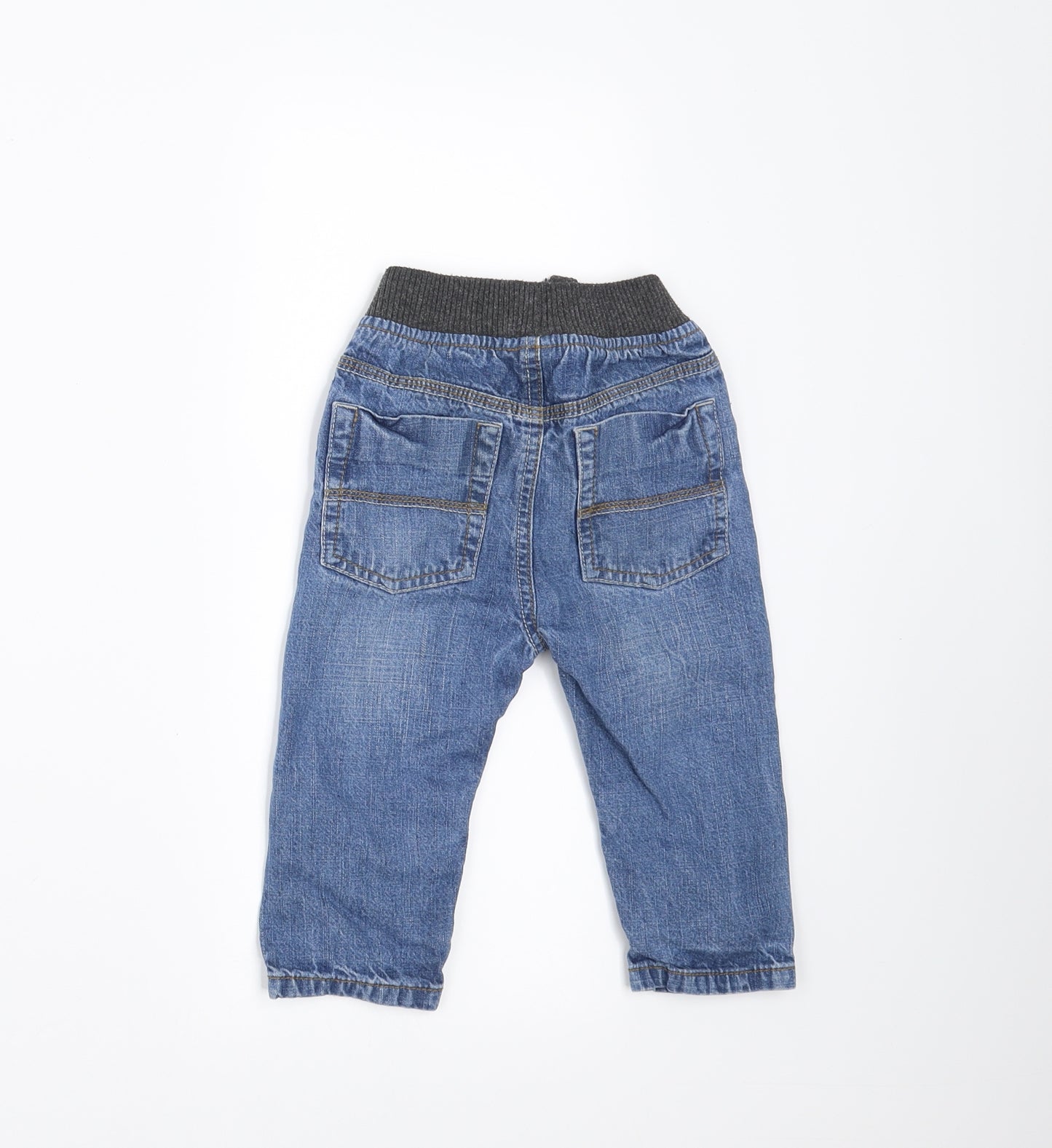 Sainsburys Boys Blue  Denim Jogger Jeans Size 12-18 Months