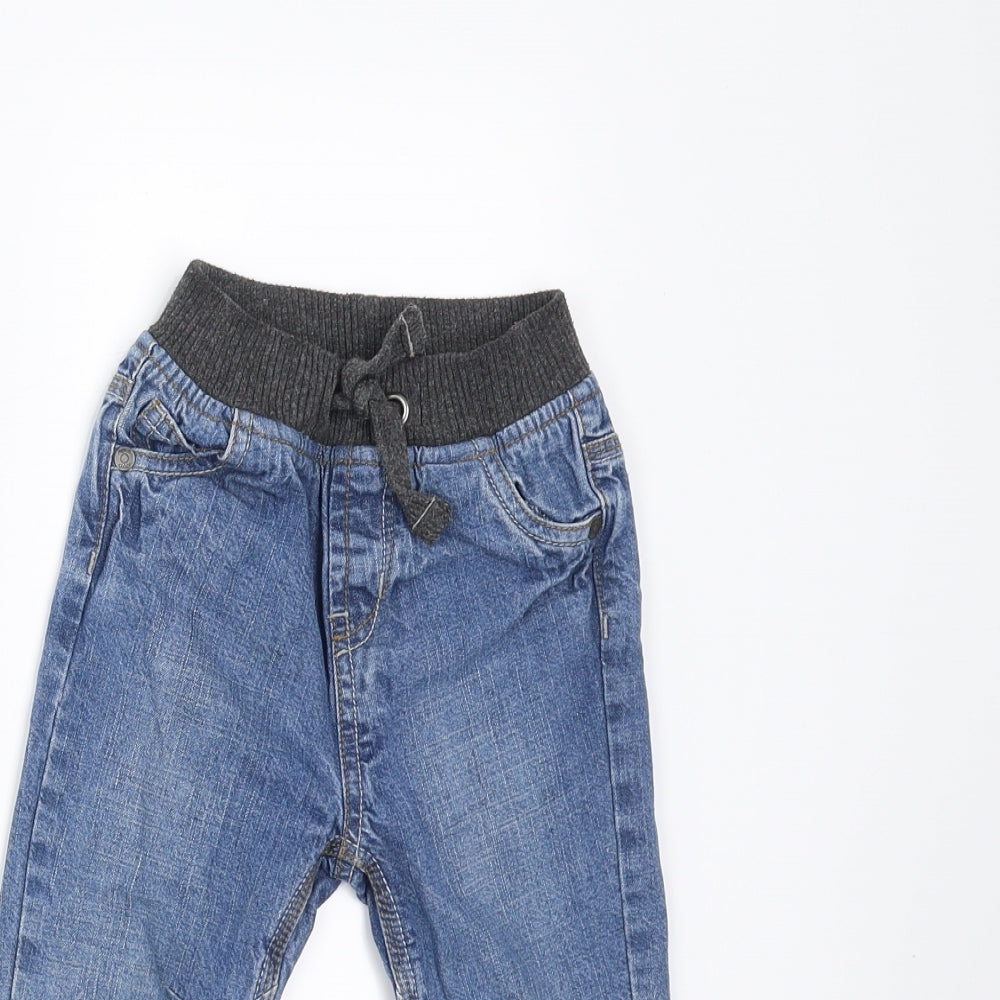Sainsburys Boys Blue  Denim Jogger Jeans Size 12-18 Months