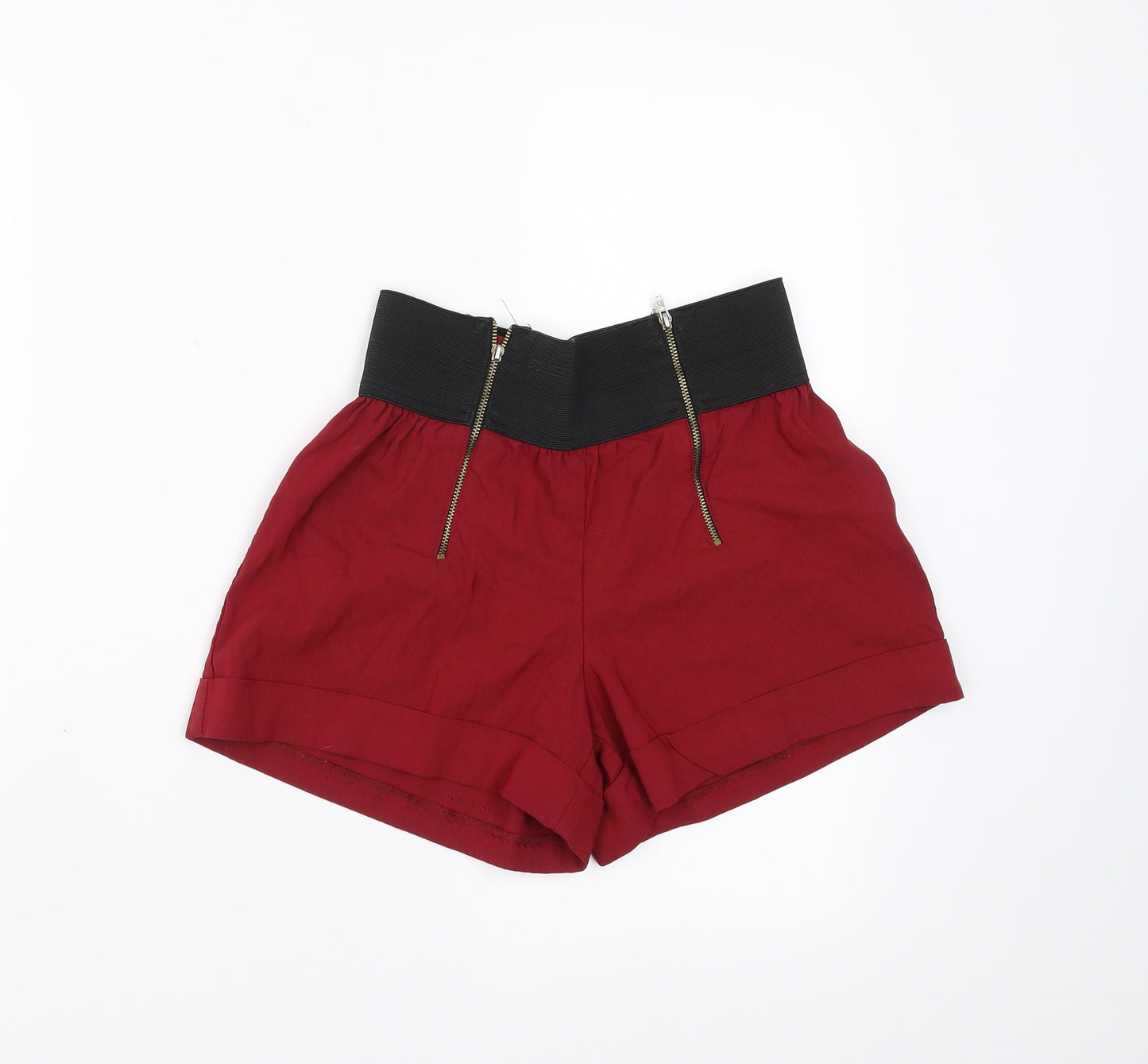 New Look Womens Red   Hot Pants Shorts Size 10