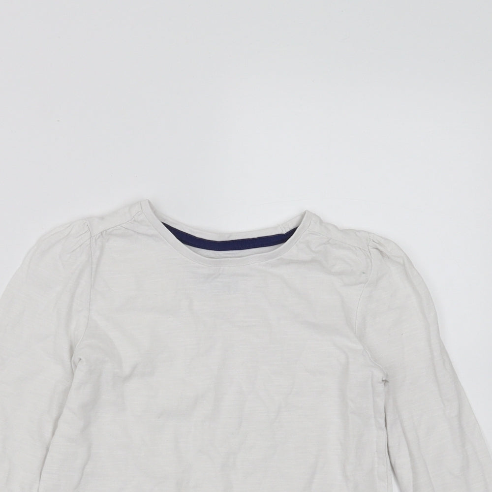 Sainsburys Girls White   Basic T-Shirt Size 4-5 Years