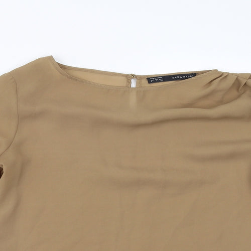 Zara Womens Brown   Basic Blouse Size S