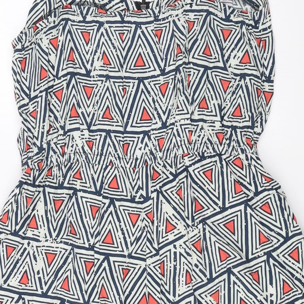 LIMITED COLLECTION Womens Blue Geometric  Playsuit One-Piece Size 14