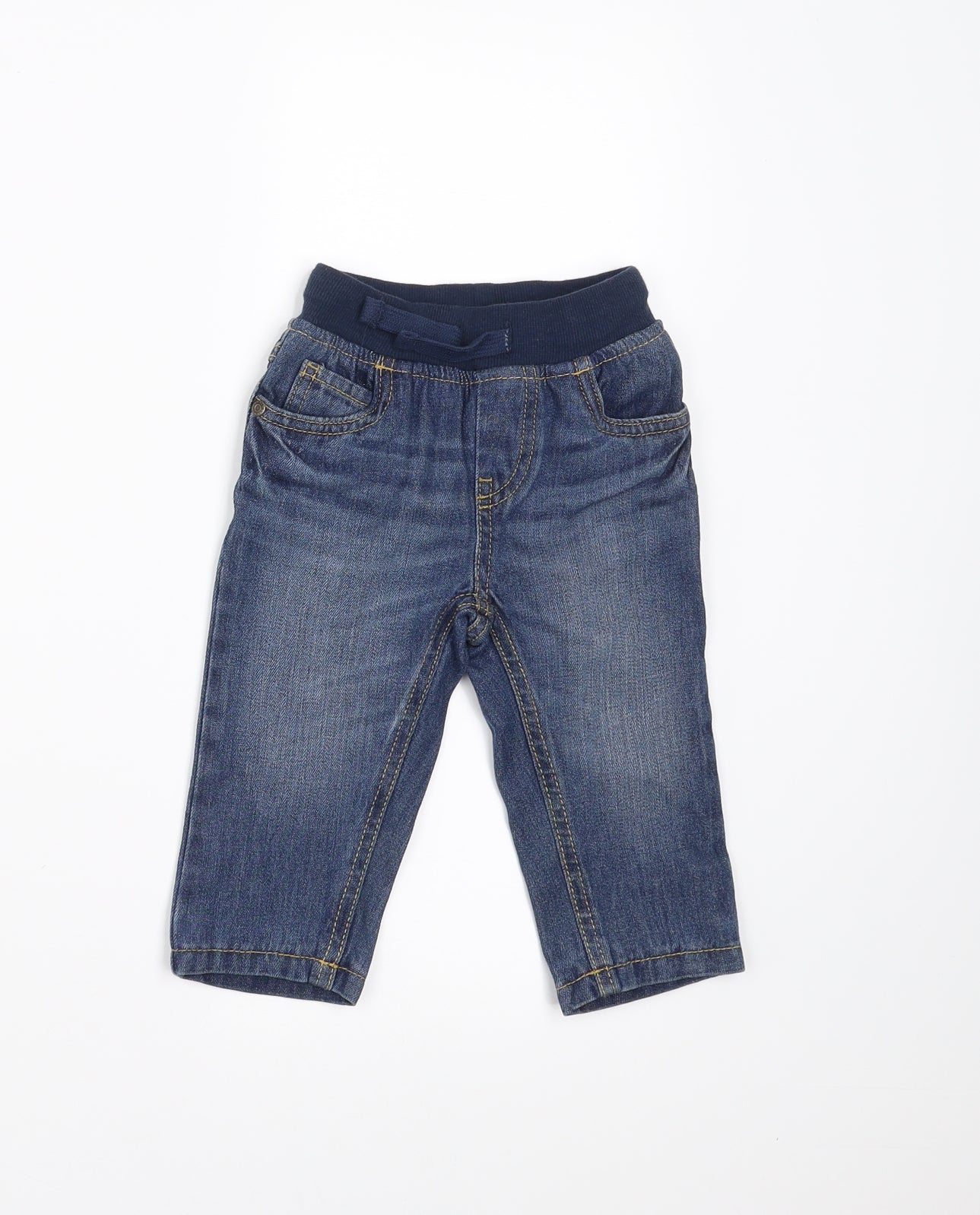 Mothercare Boys Blue  Denim Jogger Jeans Size 6-9 Months