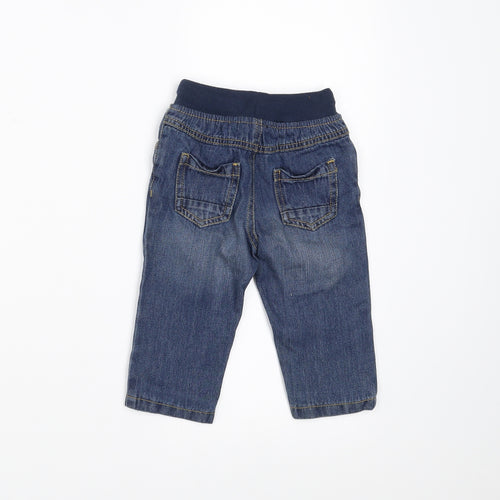 Mothercare Boys Blue  Denim Jogger Jeans Size 6-9 Months