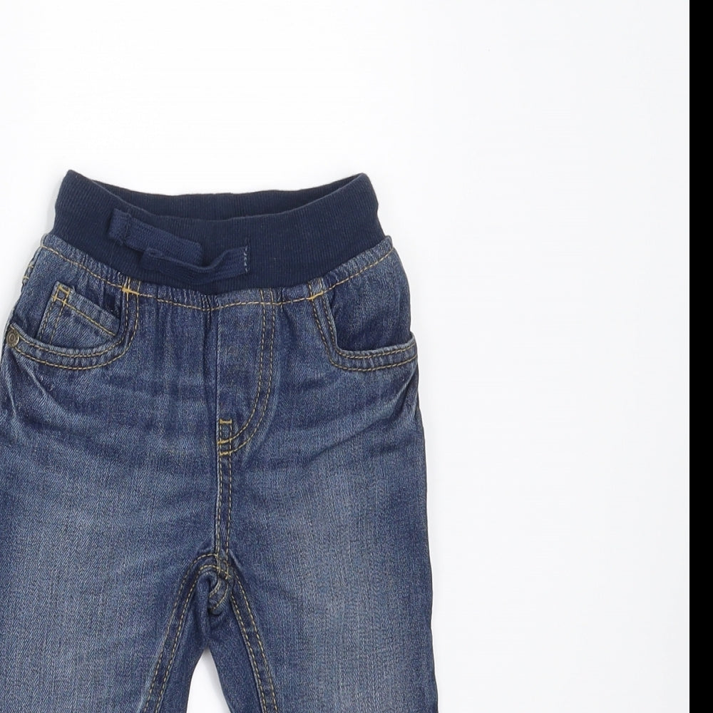 Mothercare Boys Blue  Denim Jogger Jeans Size 6-9 Months