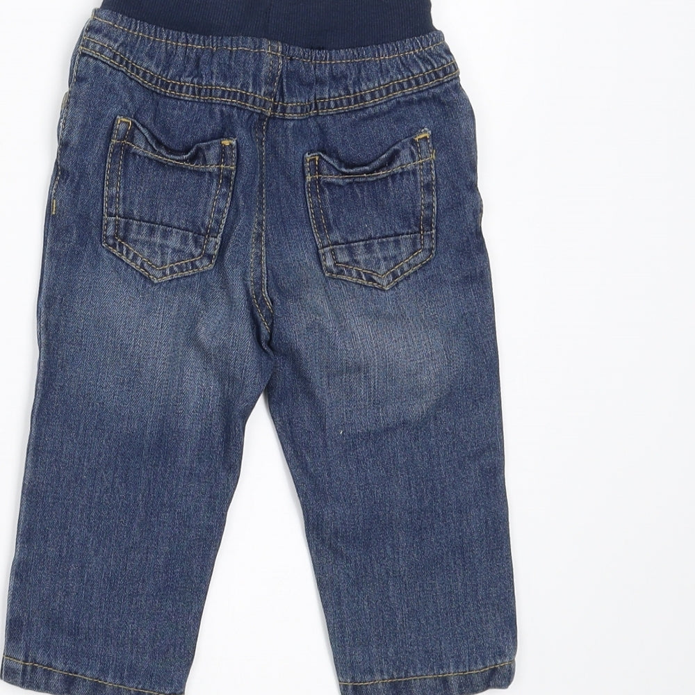Mothercare Boys Blue  Denim Jogger Jeans Size 6-9 Months