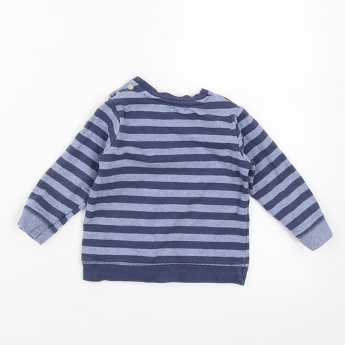 George Boys Blue Striped  Pullover Jumper Size 9-12 Months  - my mummy is super awesome