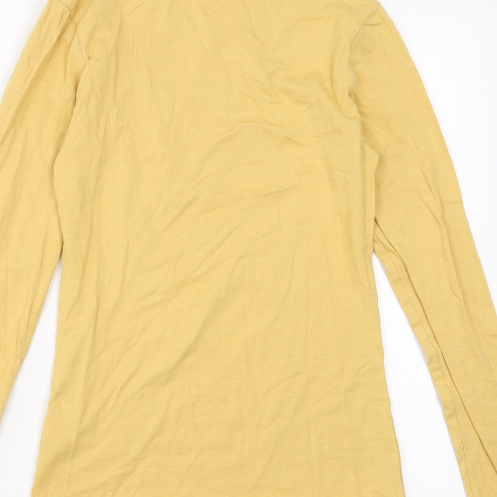Primark Womens Yellow   Basic T-Shirt Size XS  - stretch fabric