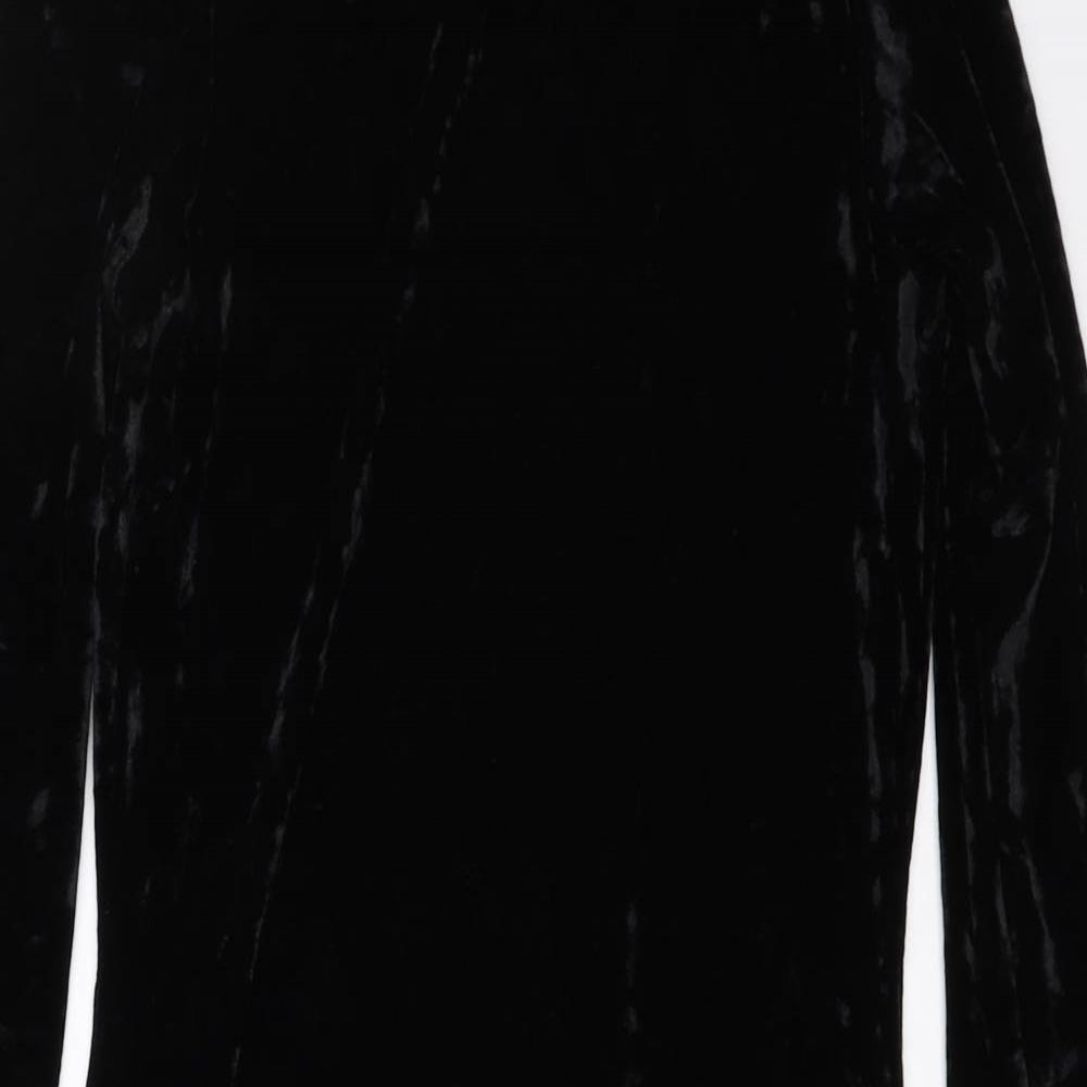 I SAW IT FIRST Womens Black   Bodycon  Size 8  - velvet