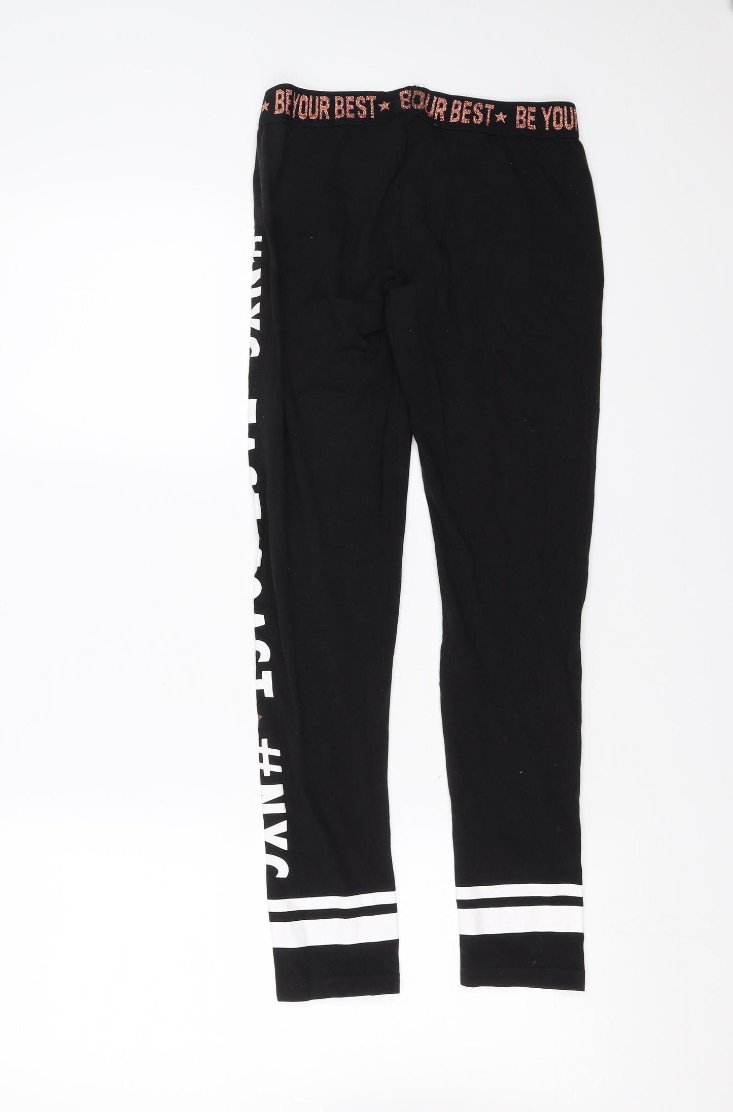 Young Dimension Girls Black   Carrot Trousers Size 14-15 Years - leggings
