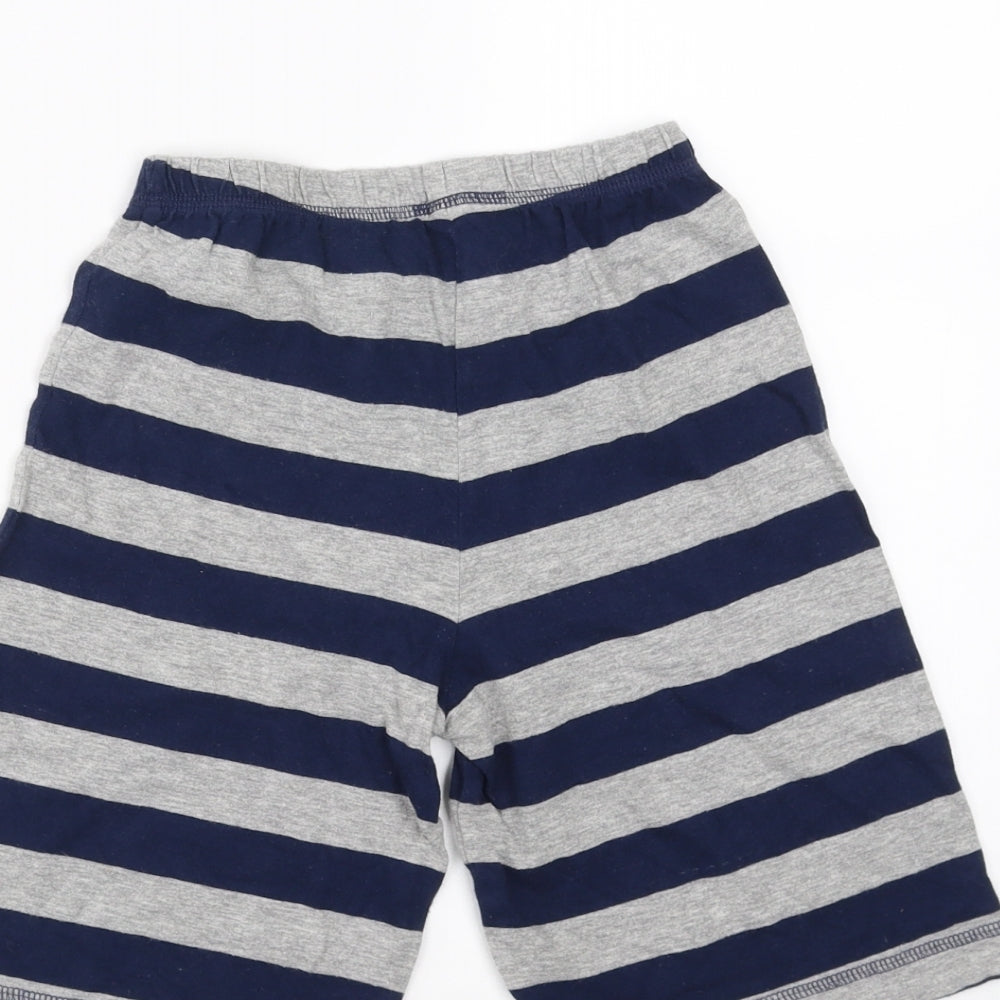 George Boys Blue Striped   Sleep Shorts Size 6-7 Years