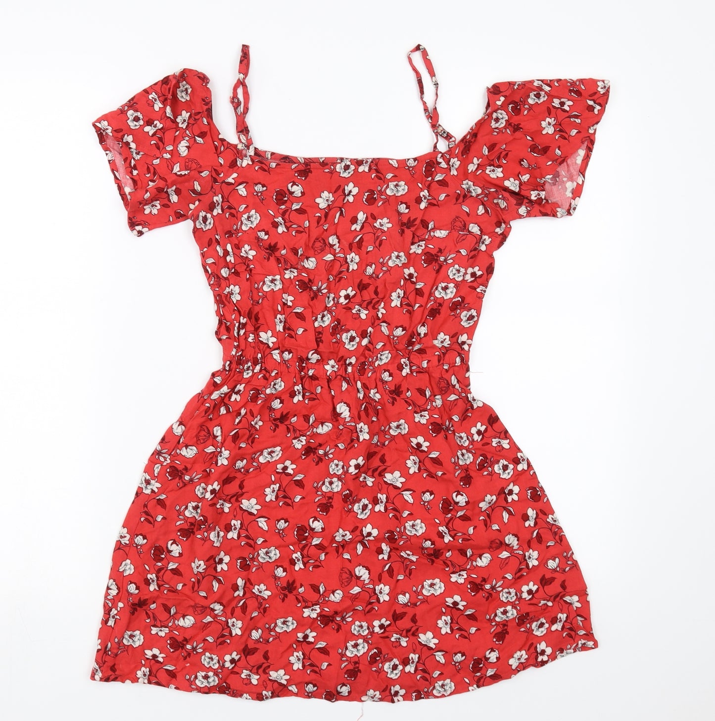 Divided by H&M Womens Red Floral  Mini  Size 6