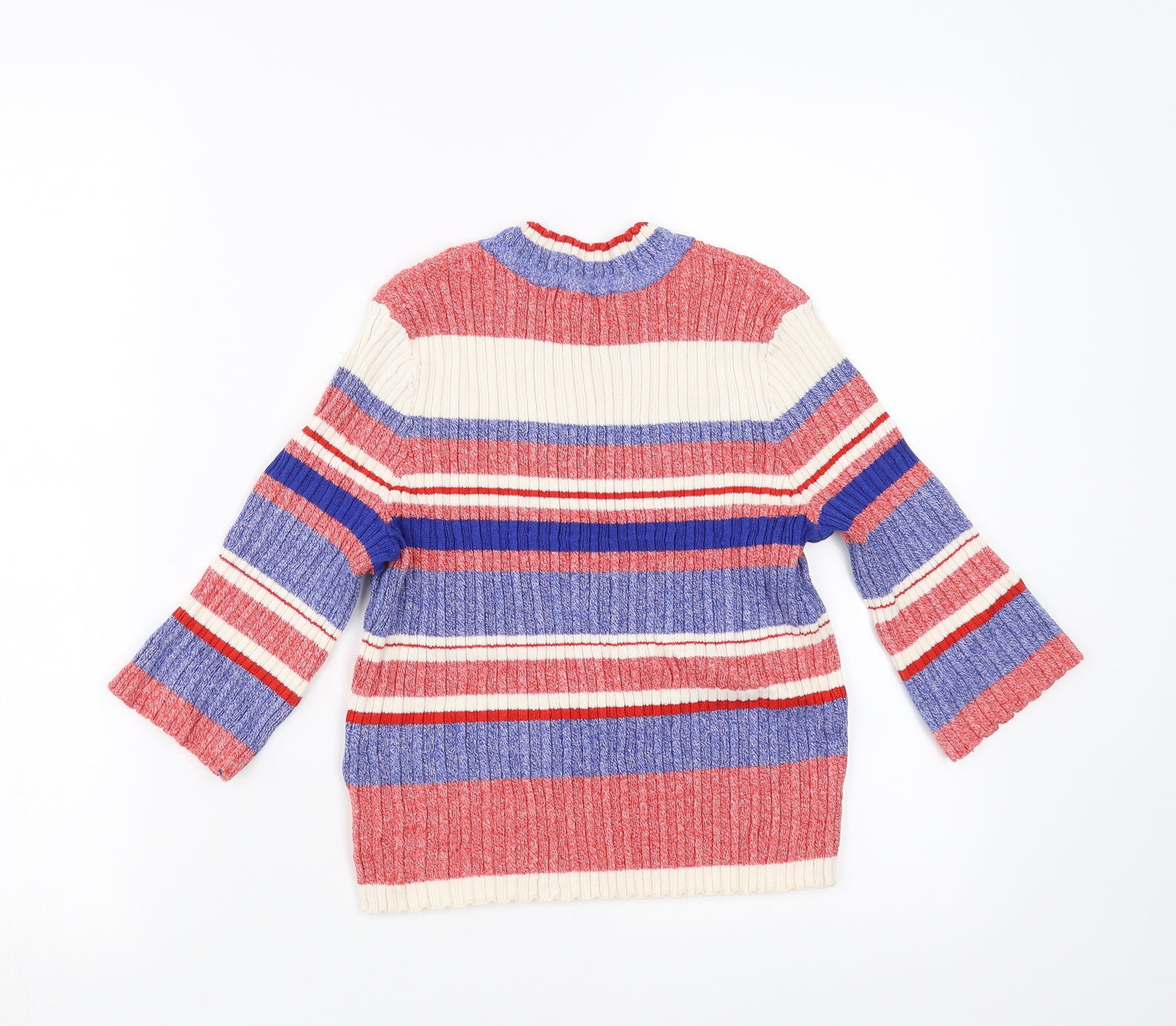 H&M Womens Multicoloured Striped  Pullover Jumper Size M