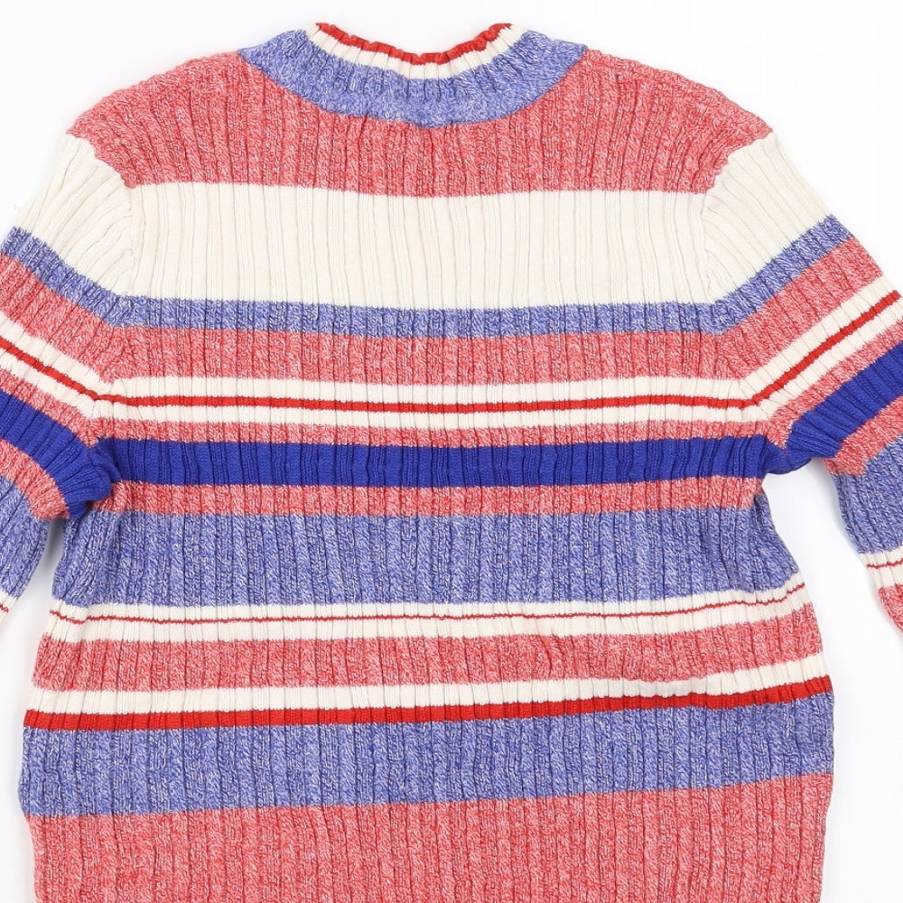 H&M Womens Multicoloured Striped  Pullover Jumper Size M