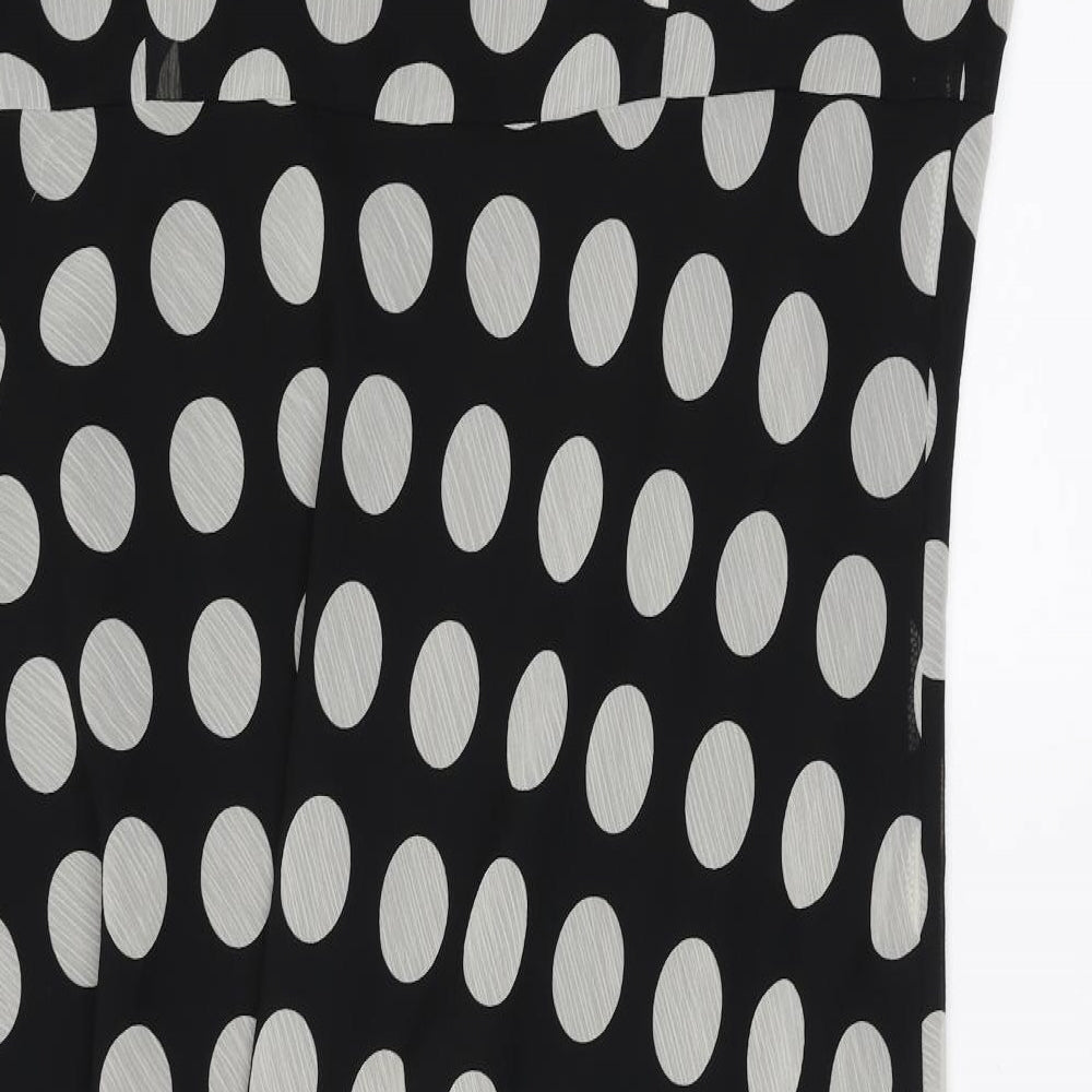 ELVI Womens Black Polka Dot  Shift  Size 26