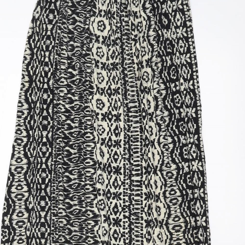 New Look Womens Black Geometric  Maxi  Size 8