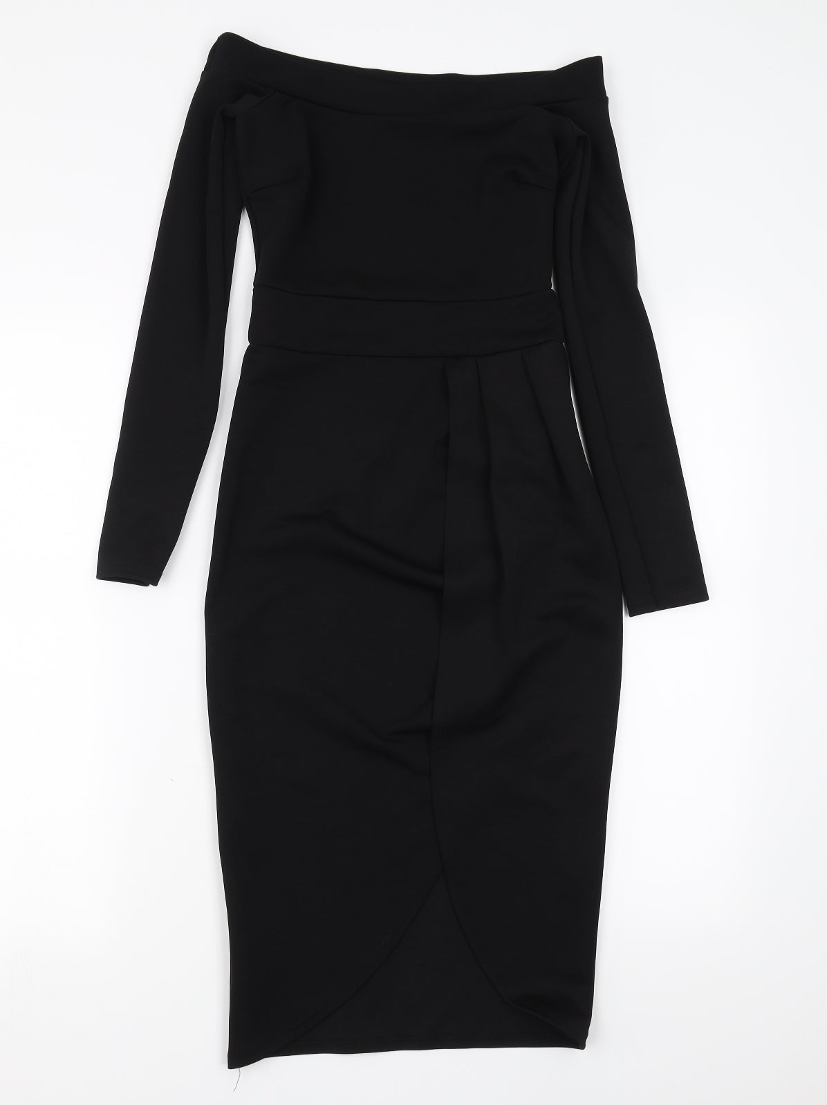 PRETTYLITTLETHING Womens Black   Pencil Dress  Size 6