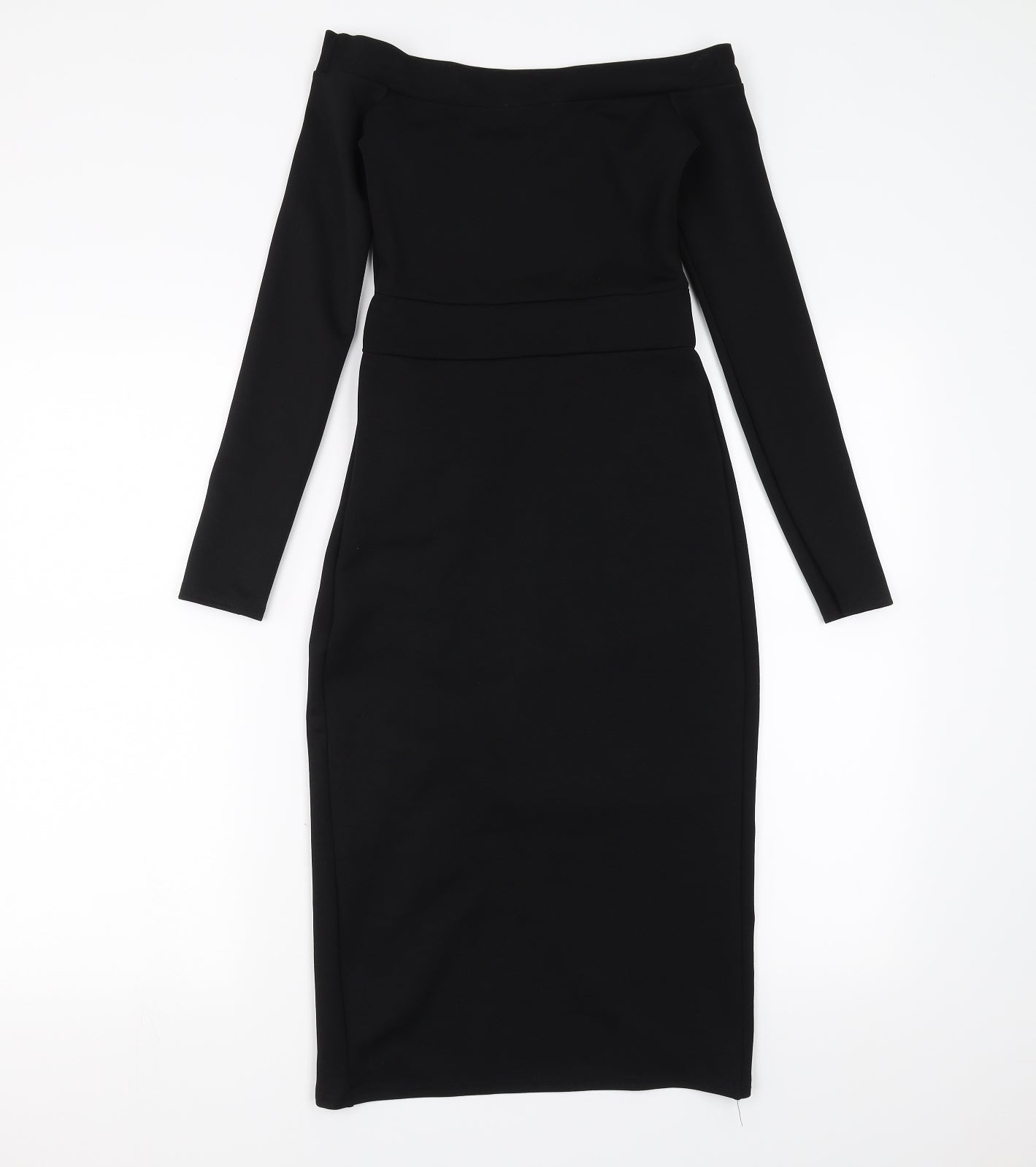 PRETTYLITTLETHING Womens Black   Pencil Dress  Size 6