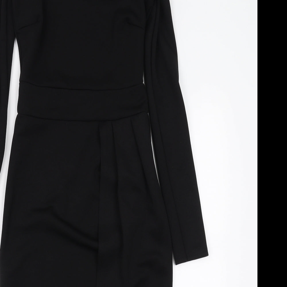 PRETTYLITTLETHING Womens Black   Pencil Dress  Size 6