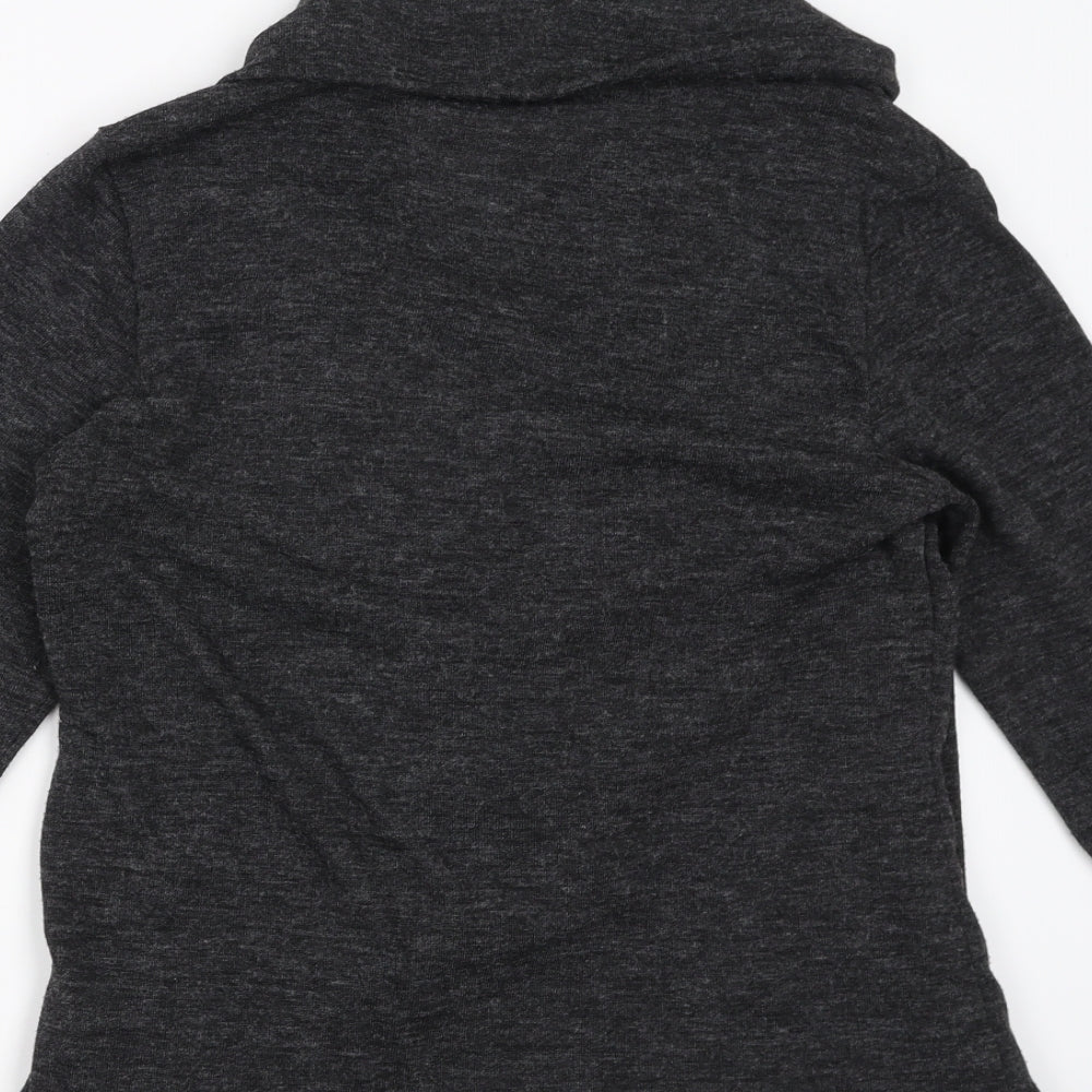 Marks and Spencer Womens Grey Geometric  Pullover Jumper Size 12