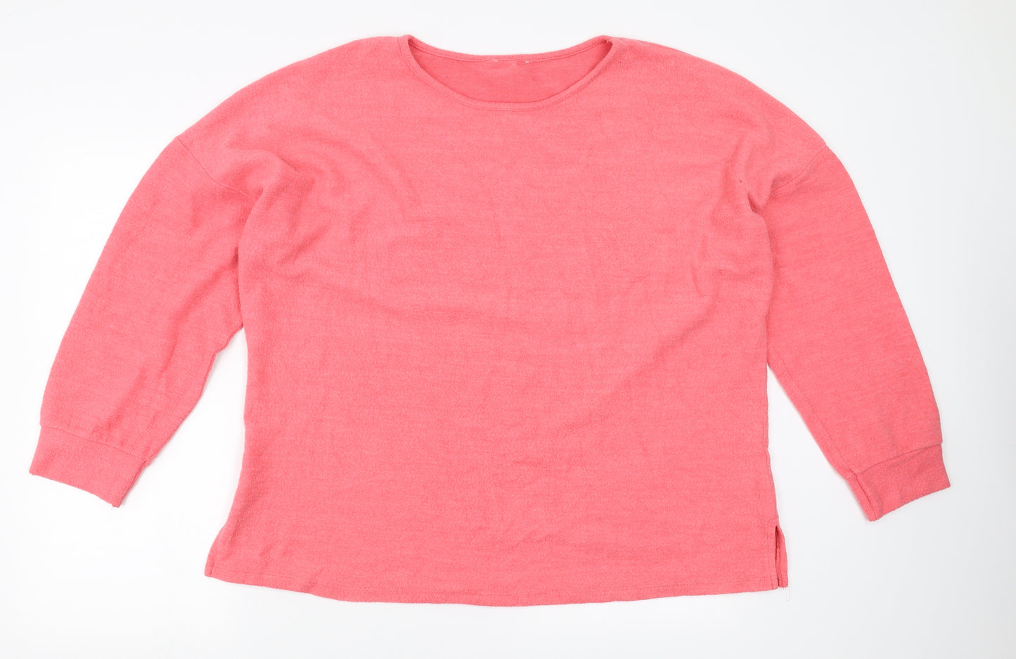 Marks and Spencer Womens Pink  Fleece Pullover Jumper Size 18