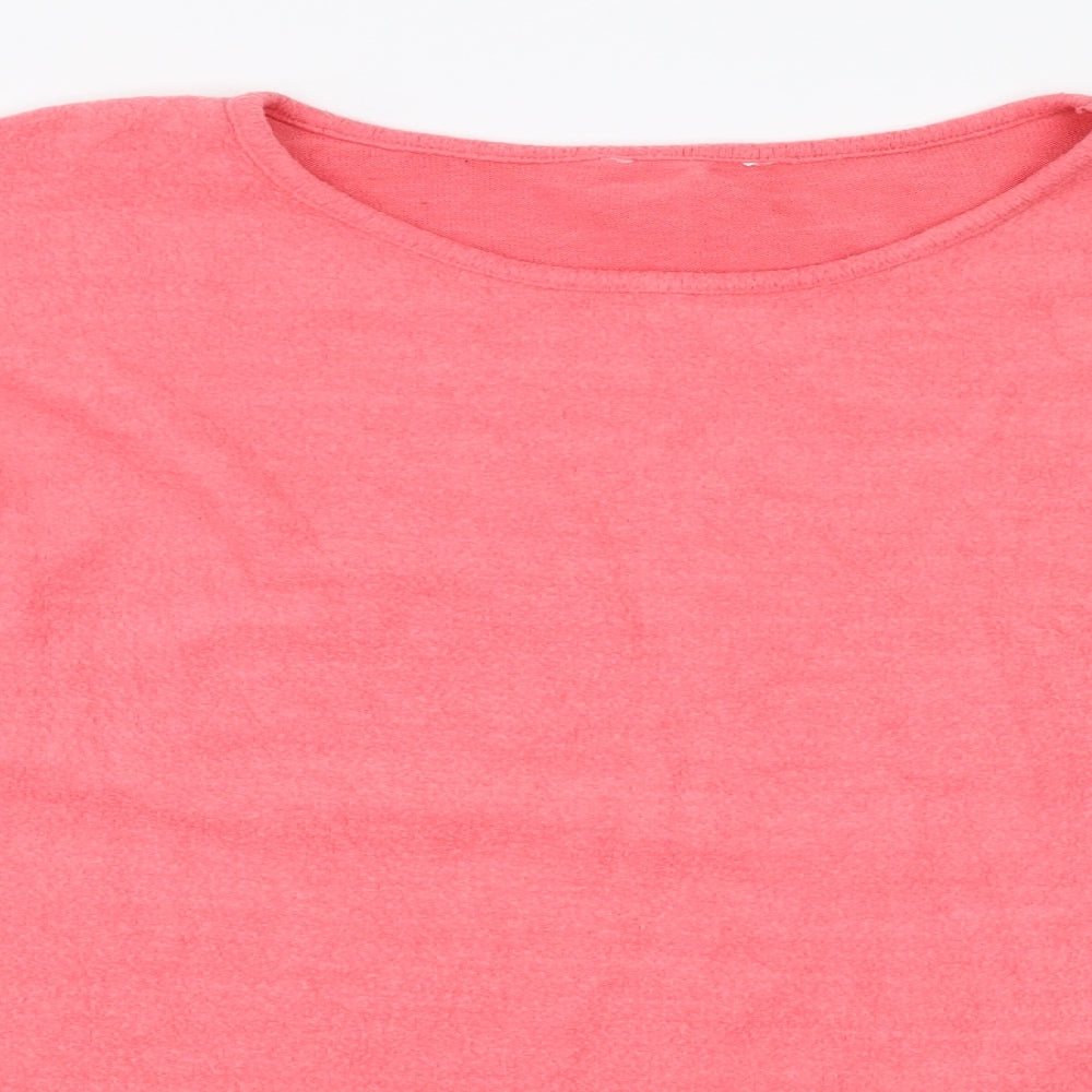 Marks and Spencer Womens Pink  Fleece Pullover Jumper Size 18