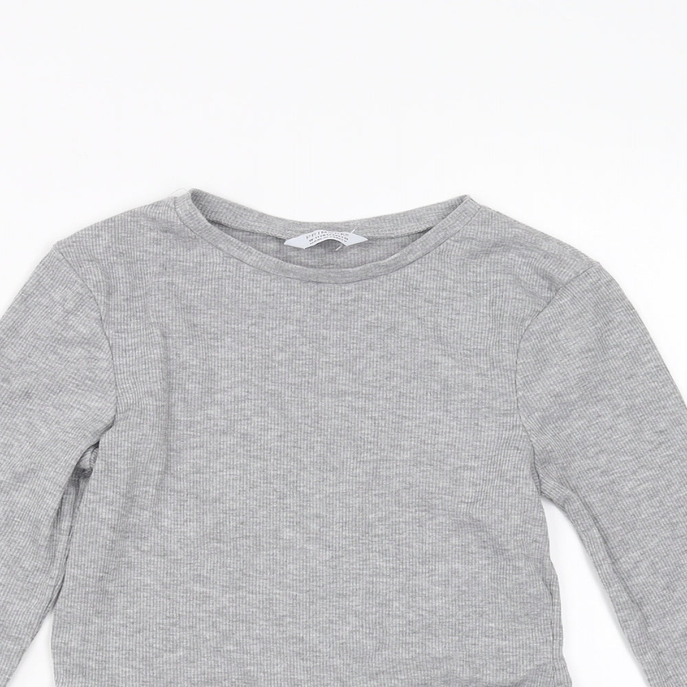 Primark Girls Grey   Cropped T-Shirt Size 10-11 Years  - nyc