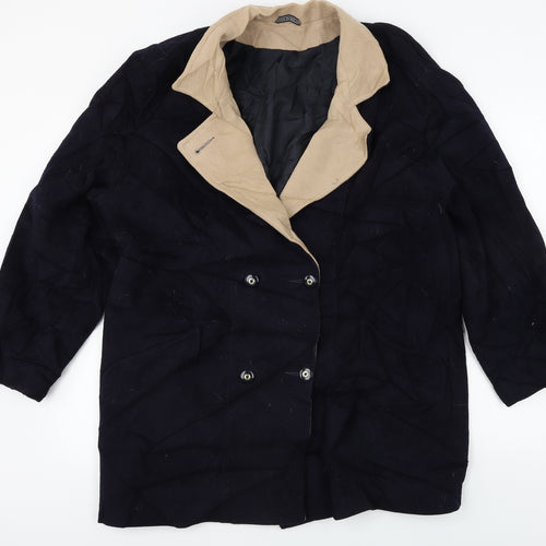 Preworn  Womens Blue   Jacket Coat Size 16