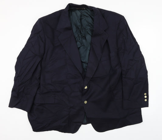 Front view of Botany 500 men’s blue jacket blazer, size 40