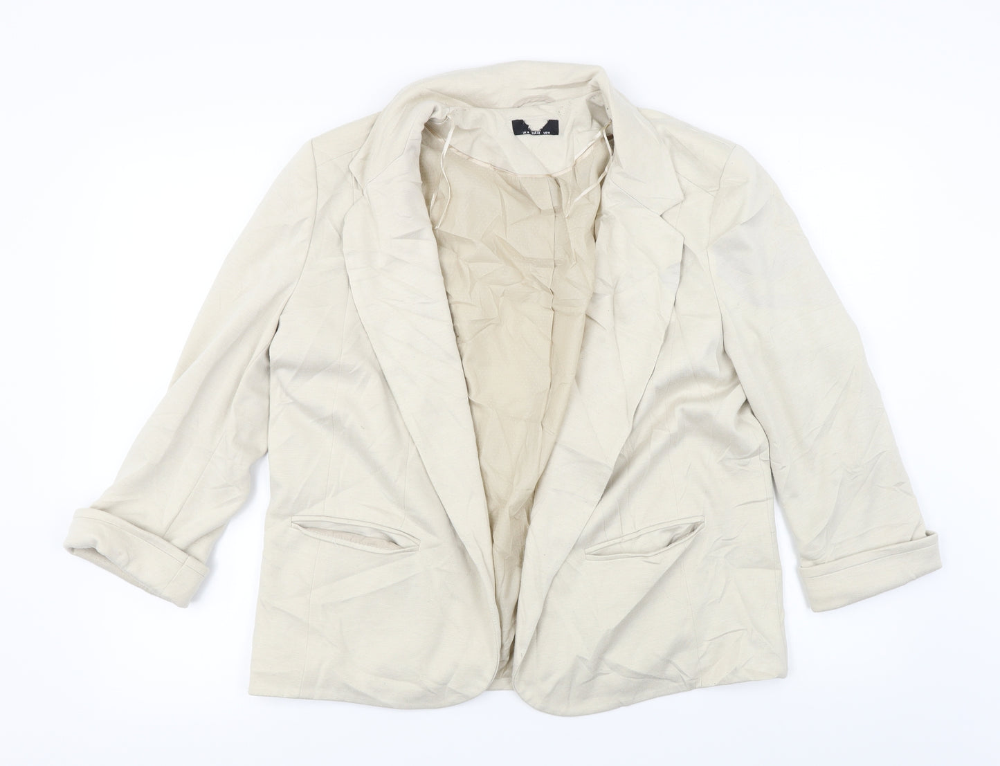 Preworn  Womens Beige   Jacket Coat Size 10
